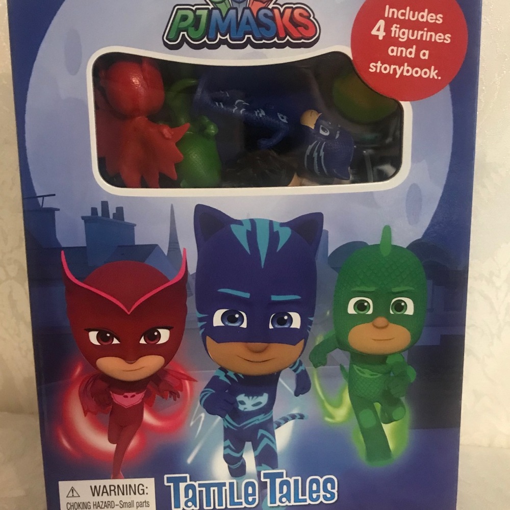 Tattle Tales PJ Masks with Figurines and Storybook- Brand‎ New in Box